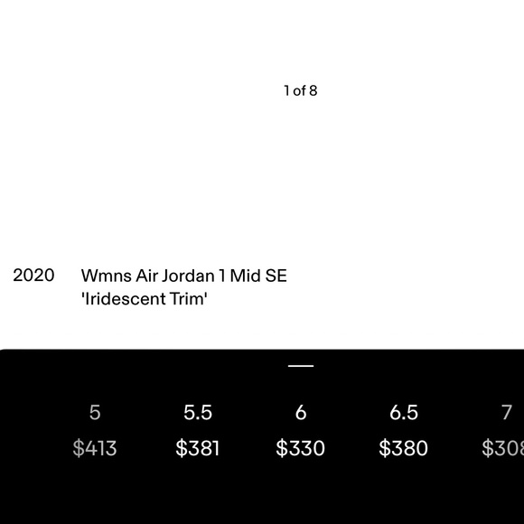 Wmns Air Jordan 1 Mid SE ‘Iridescent Trim’ - Picture 8 of 8
